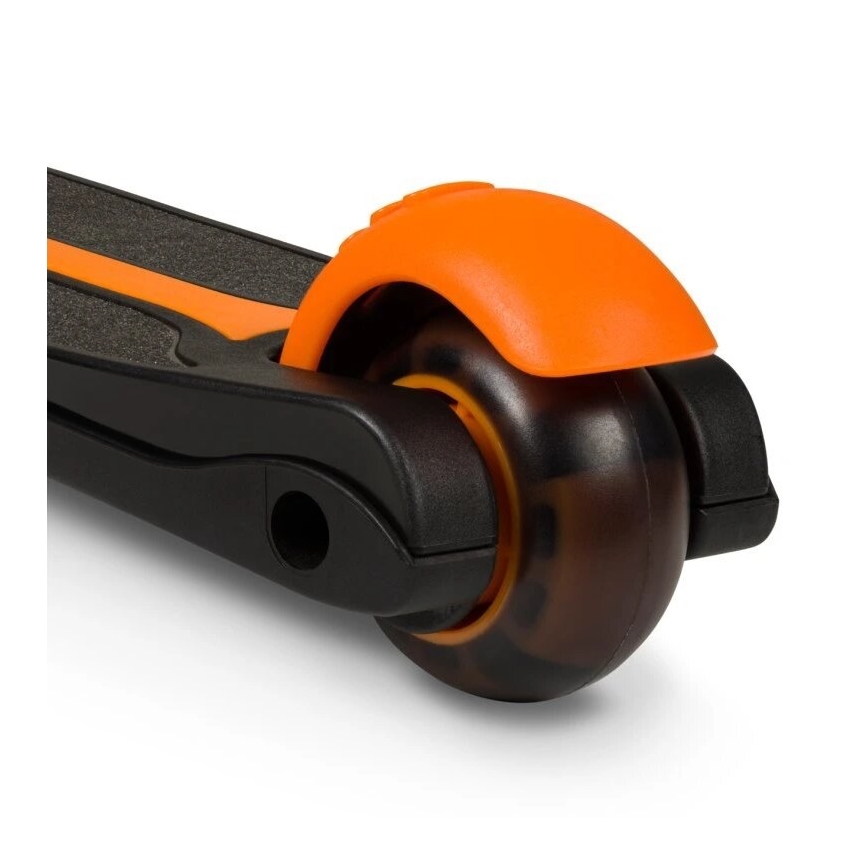 Lionelo - Patinete infantil TIMMY 3xAA naranja/negro