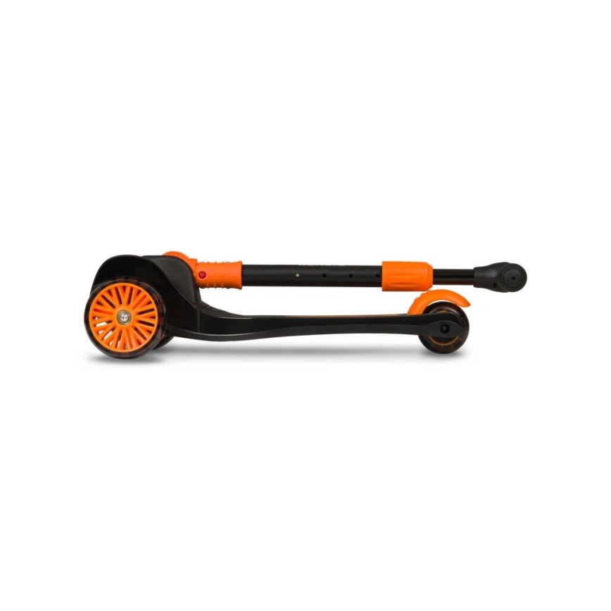 Lionelo - Patinete infantil TIMMY 3xAA naranja/negro
