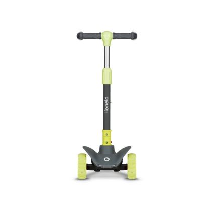 Lionelo - Patinete infantil TIMMY 3xAA verde/gris