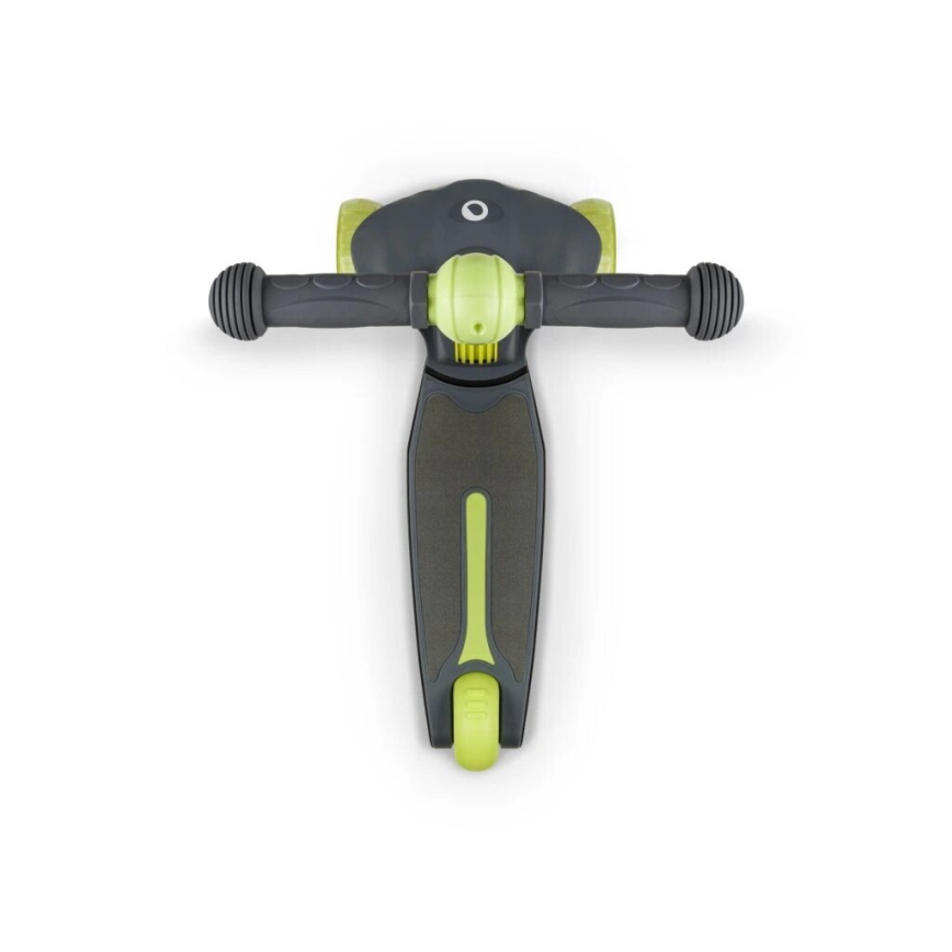 Lionelo - Patinete infantil TIMMY 3xAA verde/gris