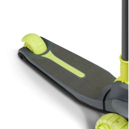 Lionelo - Patinete infantil TIMMY 3xAA verde/gris