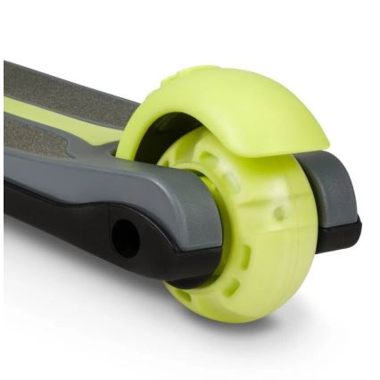 Lionelo - Patinete infantil TIMMY 3xAA verde/gris