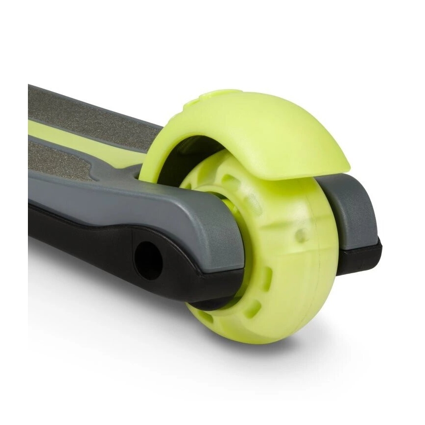 Lionelo - Patinete infantil TIMMY 3xAA verde/gris