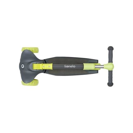 Lionelo - Patinete infantil TIMMY 3xAA verde/gris
