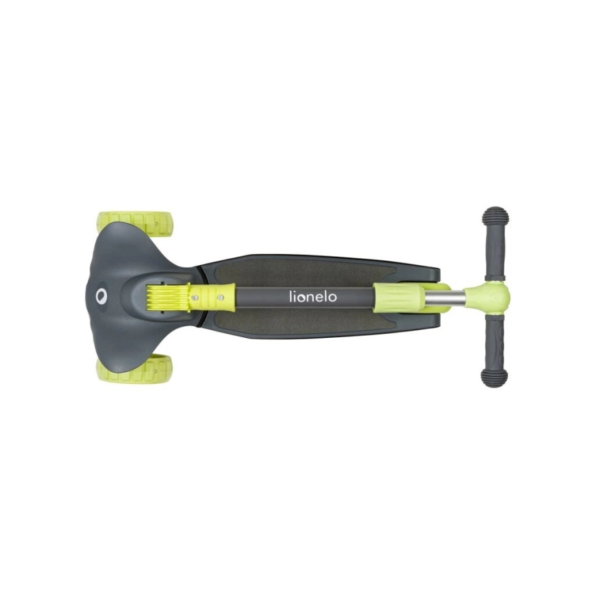 Lionelo - Patinete infantil TIMMY 3xAA verde/gris