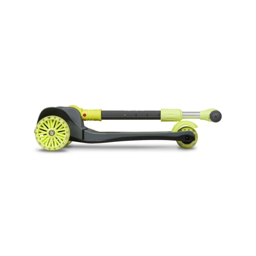 Lionelo - Patinete infantil TIMMY 3xAA verde/gris
