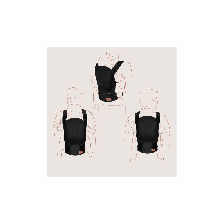 Lionelo - Portabebés infantil MARGAREET Air Black