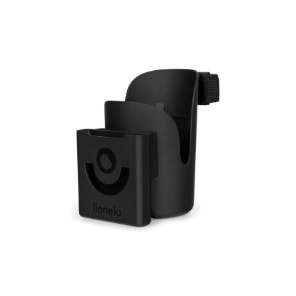 Lionelo - Portavasos para cochecito OVE Black Onyx