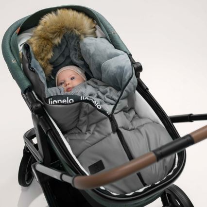 Lionelo - Saco para silla de paseo infantil FRODE Gris Paloma