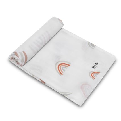Lionelo - Set de 3 muselinas de bambú 70x70 cm Rainbow