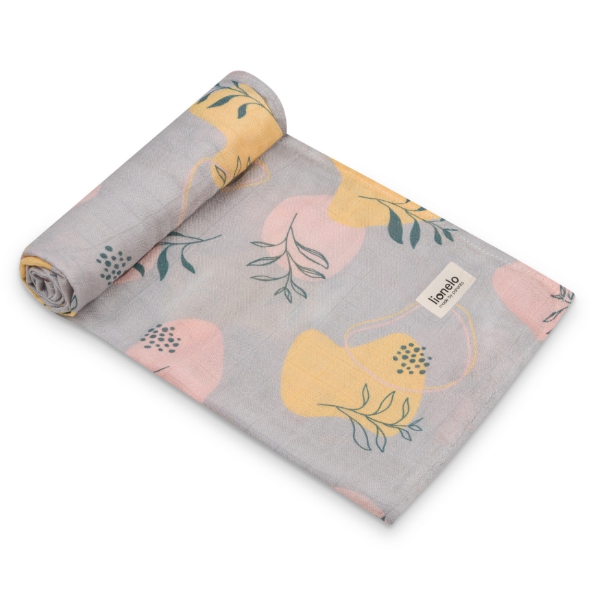 Lionelo - Set de 3 muselinas de bambú BAMBOO SET 70x70 cm Leaf