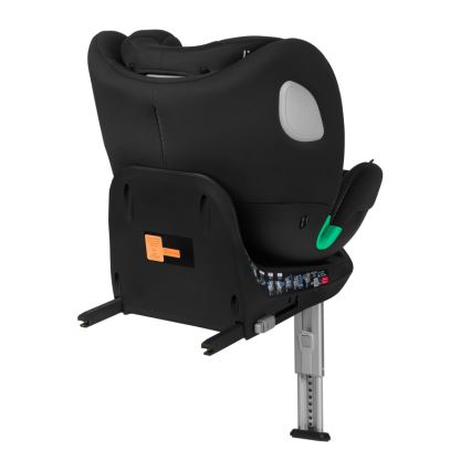 Lionelo - Silla de coche giratoria con base BRAAM AIR i-Size 40-150 cm Negro Carbono