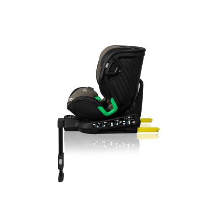 Lionelo - Silla de auto con base giratoria HARMONY i-Size 40-150 cm negra/oliva