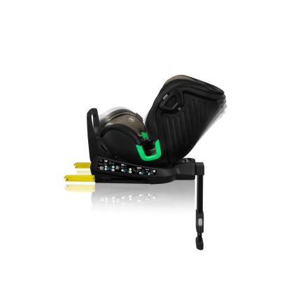 Lionelo - Silla de auto con base giratoria HARMONY i-Size 40-150 cm negra/oliva