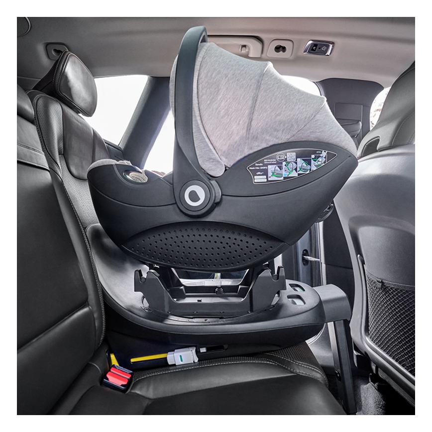 Lionelo - Silla de auto con base giratoria MOXIE SET i-Size 40-87 cm beige arena