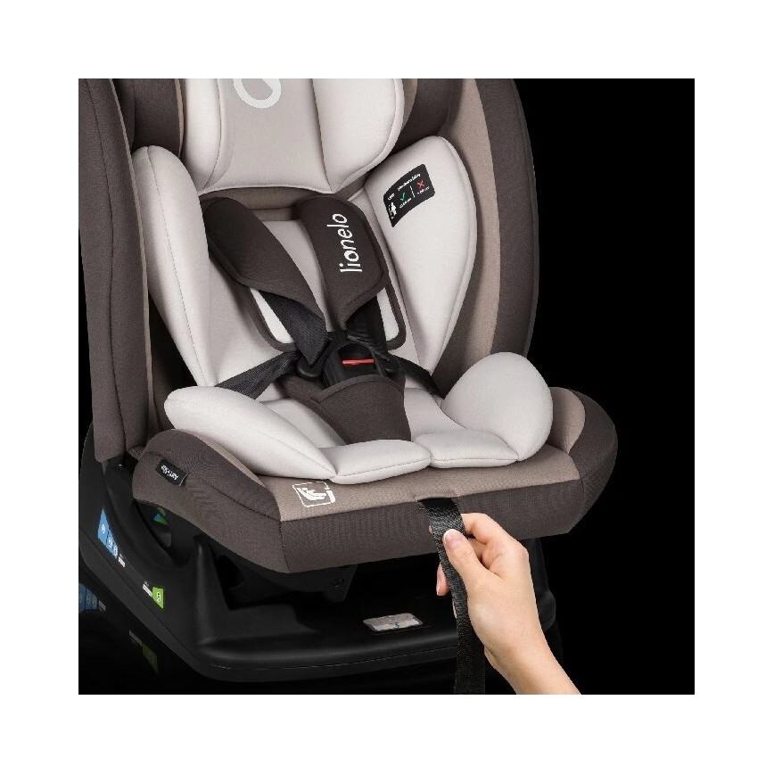 Lionelo - Silla de coche AART i-Size 40-150 cm marrón/crema