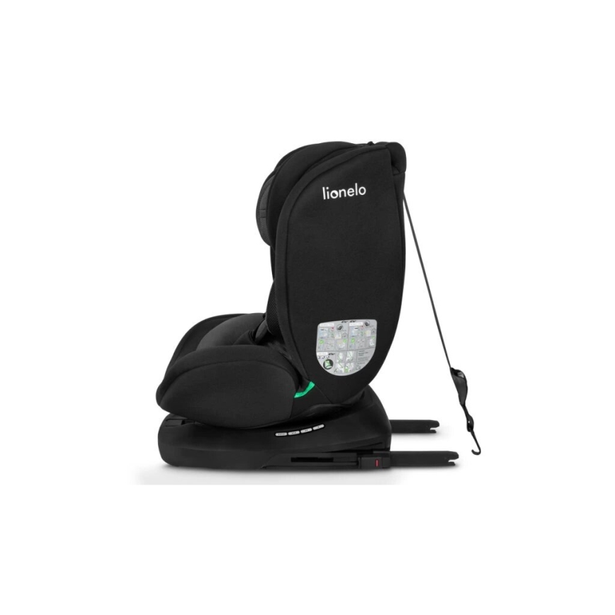 Lionelo - Silla de coche BASTIAAN i-Size 40-150 cm negra/gris