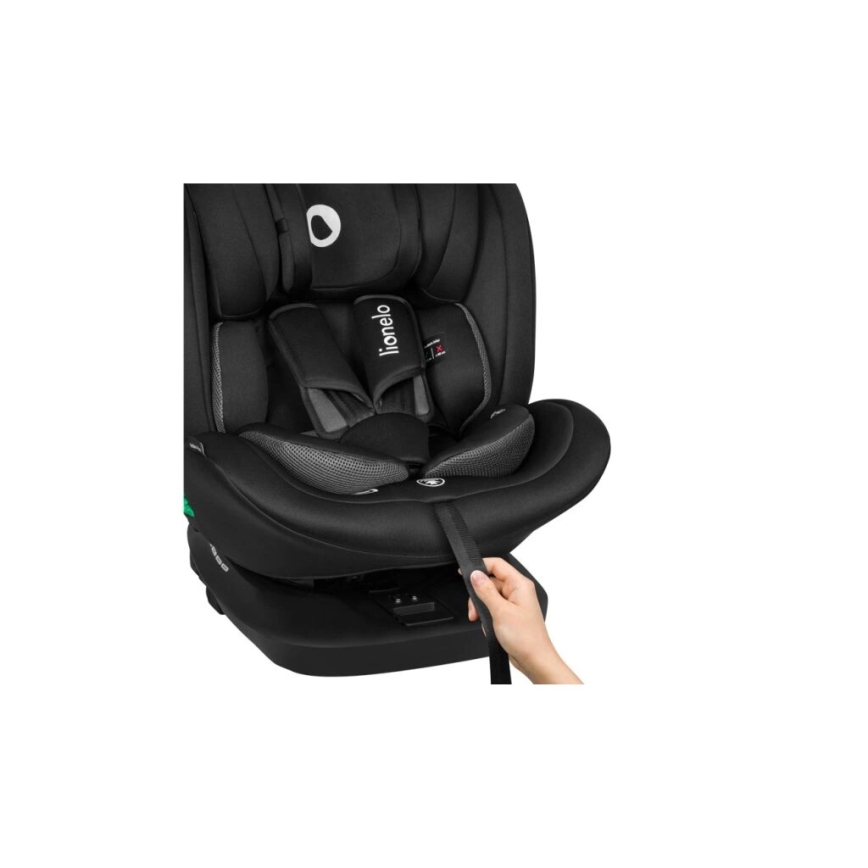 Lionelo - Silla de coche BASTIAAN i-Size 40-150 cm negra
