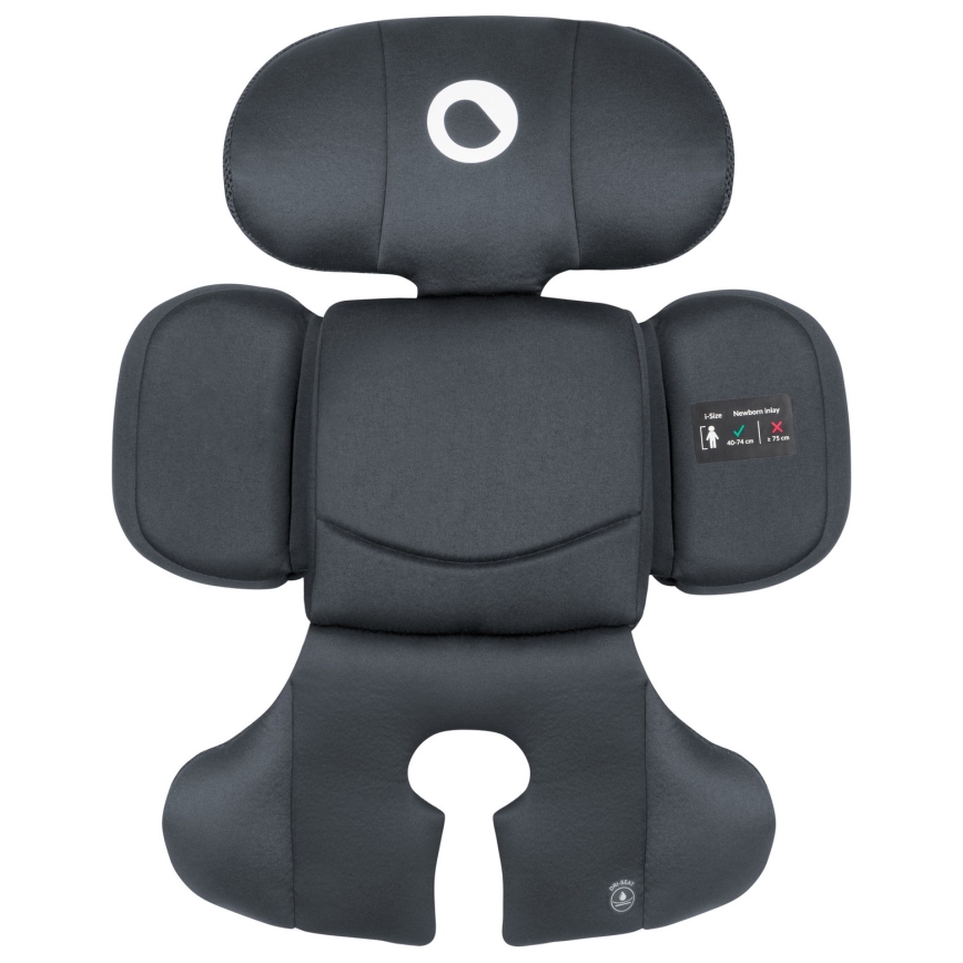 Lionelo - Silla de coche BASTIAAN i-Size con base giratoria 40-150 cm Gris Piedra