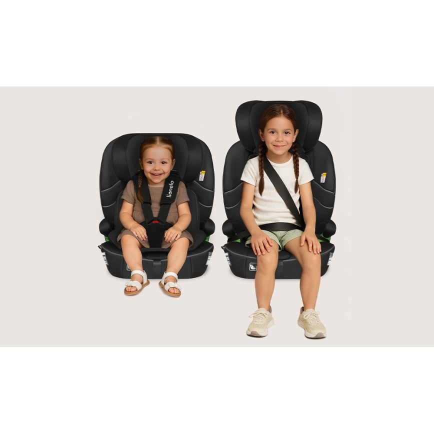 Lionelo - Silla de coche BILLY i-Size 76-150 cm Negro carbón