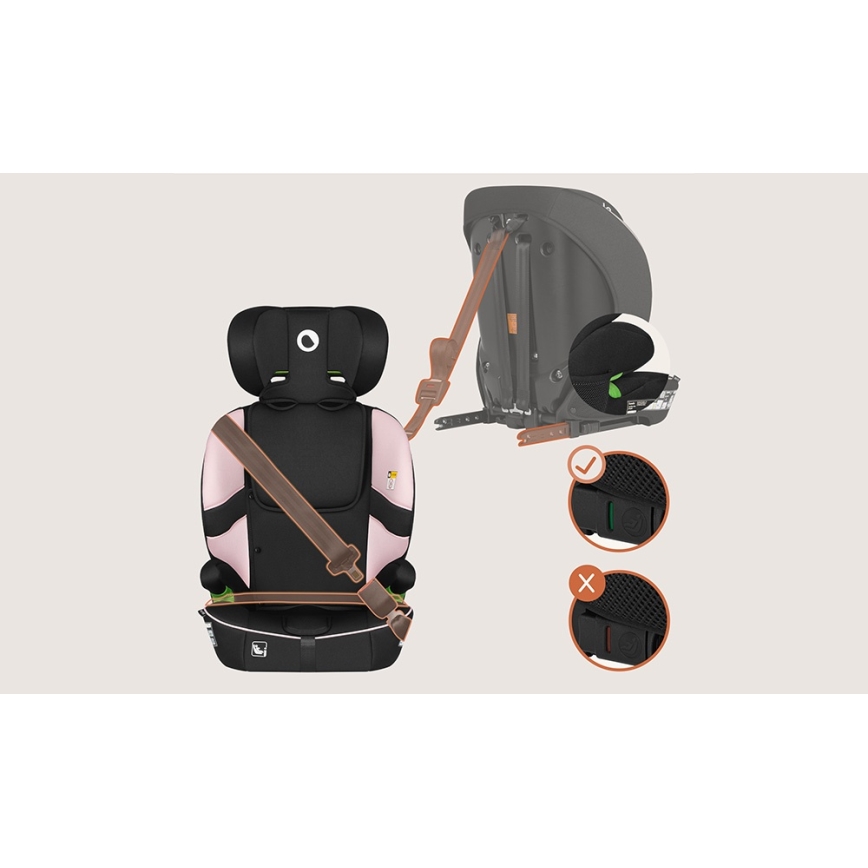 Lionelo - Silla de coche BILLY i-Size 76-150 cm Rosa bebé