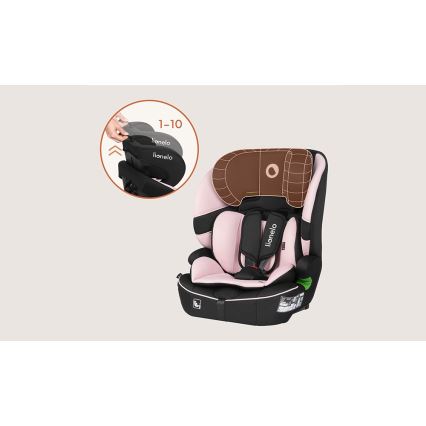 Lionelo - Silla de coche BILLY i-Size 76-150 cm Rosa bebé
