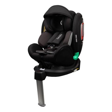 Lionelo - Silla de coche con base giratoria ANTOON PLUS i-Size 40-105 cm Negro ónix