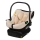 Lionelo - Silla de coche con base giratoria ASTRID SET i-Size 40-87 cm Beige Arena