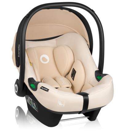 Lionelo - Silla de coche con base giratoria ASTRID SET i-Size 40-87 cm Beige Arena