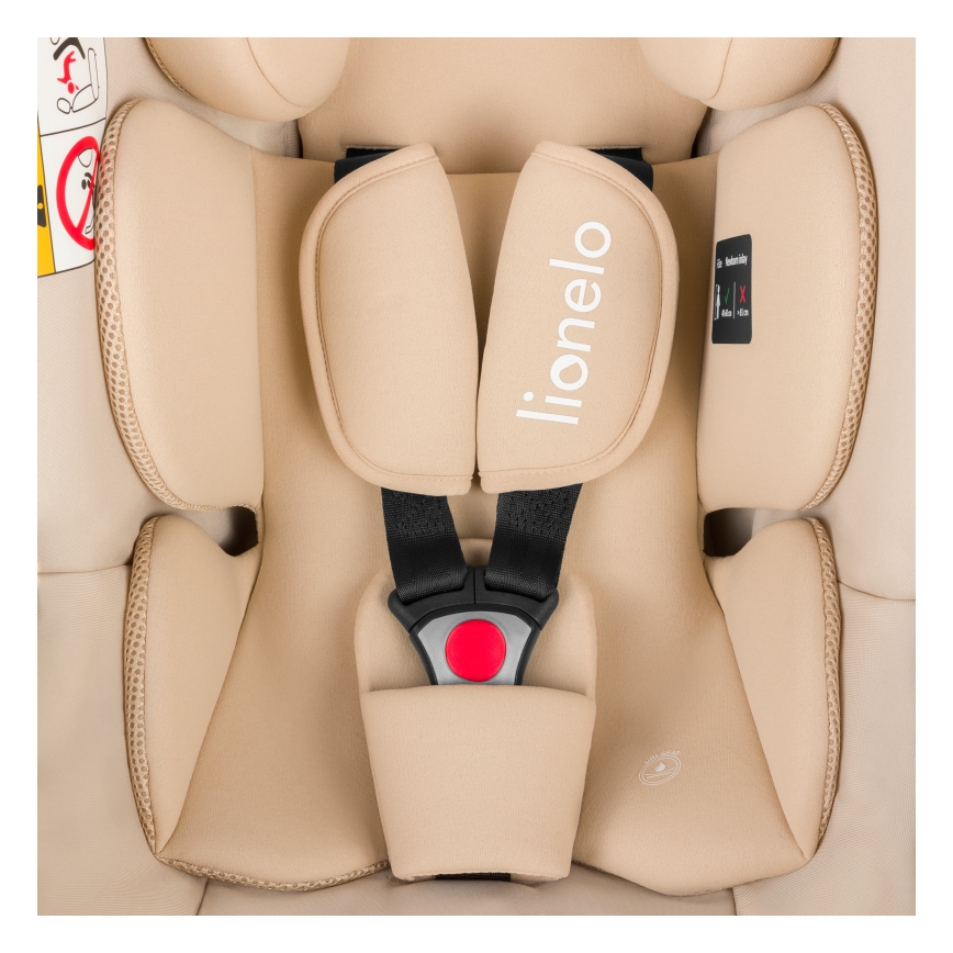 Lionelo - Silla de coche con base giratoria ASTRID SET i-Size 40-87 cm Beige Arena