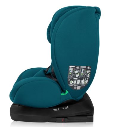 Lionelo - Silla de coche con base giratoria BASTIAAN i-Size 40-150 cm Azul índigo