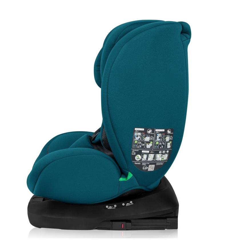 Lionelo - Silla de coche con base giratoria BASTIAAN i-Size 40-150 cm Azul índigo