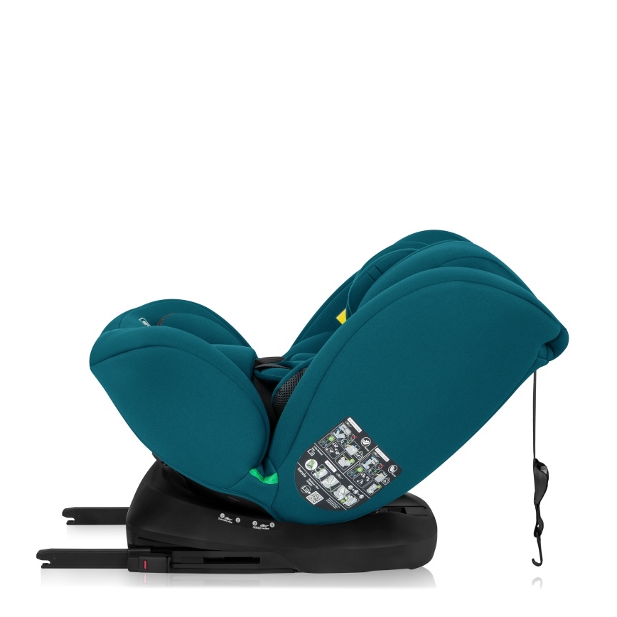Lionelo - Silla de coche con base giratoria BASTIAAN i-Size 40-150 cm Azul índigo