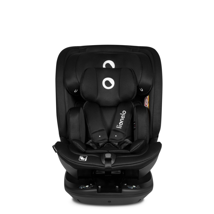 Lionelo - Silla de coche con base giratoria BASTIAAN i-Size 40-150 cm Black Carbon
