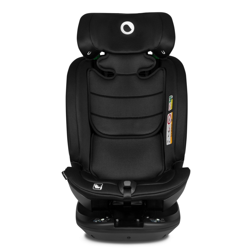 Lionelo - Silla de coche con base giratoria BASTIAAN i-Size 40-150 cm Black Carbon