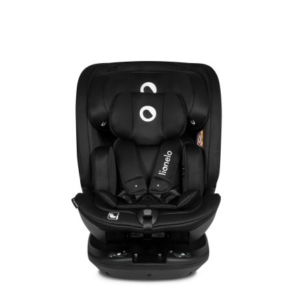 Lionelo - Silla de coche con base giratoria BASTIAAN i-Size 40-150 cm Negro Carbono