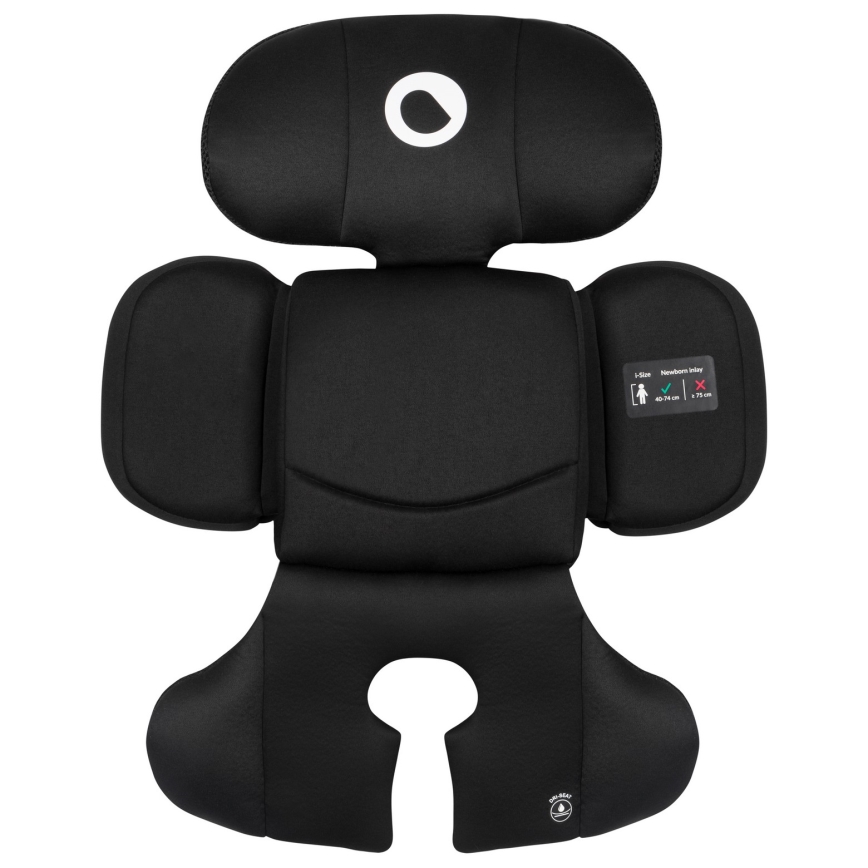 Lionelo - Silla de coche con base giratoria BASTIAAN i-Size 40-150 cm Negro Carbono