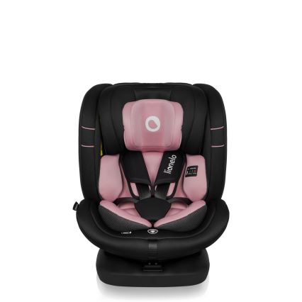 Lionelo - Silla de coche con base giratoria BASTIAAN i-Size 40-150 cm Rosa Pink