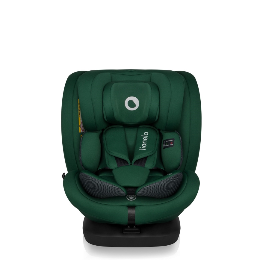 Lionelo - Silla de coche con base giratoria BASTIAAN i-Size 40-150 cm Verde Bosque
