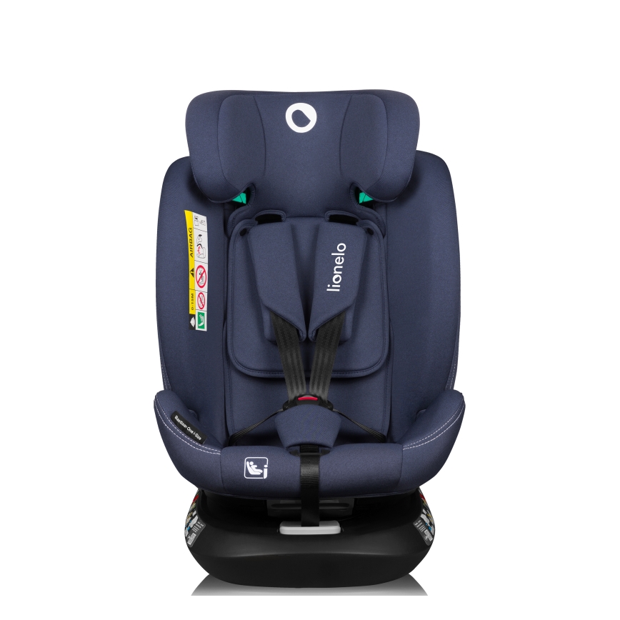 Lionelo - Silla de coche con base giratoria BASTIAAN ONE i-Size 40-150 cm azul marino
