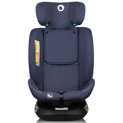 Lionelo - Silla de coche con base giratoria BASTIAAN ONE i-Size 40-150 cm azul marino