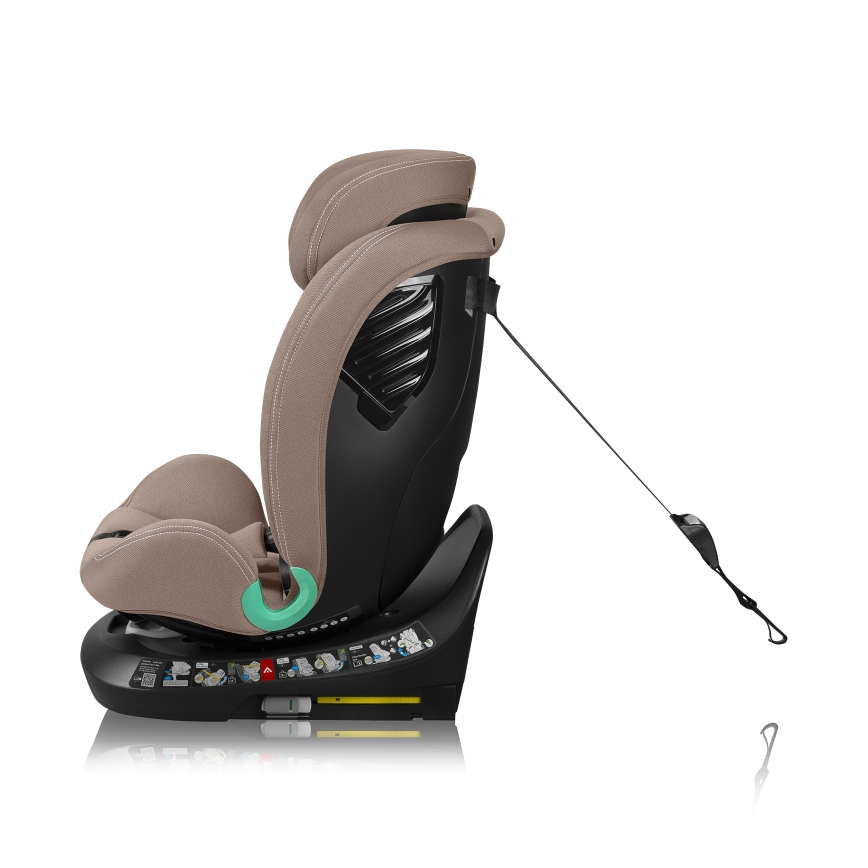 Lionelo - Silla de coche giratoria con base BASTIAAN ONE i-Size 40-150 cm Beige arena
