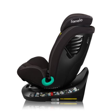 Lionelo - Silla de coche con base giratoria BASTIAAN ONE i-Size 40-150 cm Negro carbono