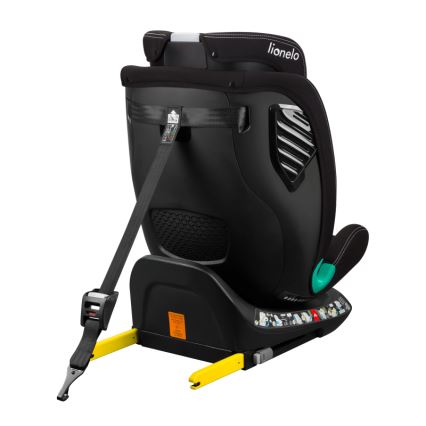 Lionelo - Silla de coche con base giratoria BASTIAAN ONE i-Size 40-150 cm Negro carbono