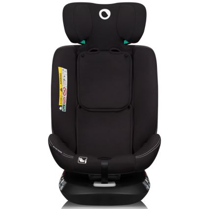Lionelo - Silla de coche con base giratoria BASTIAAN ONE i-Size 40-150 cm Negro carbono