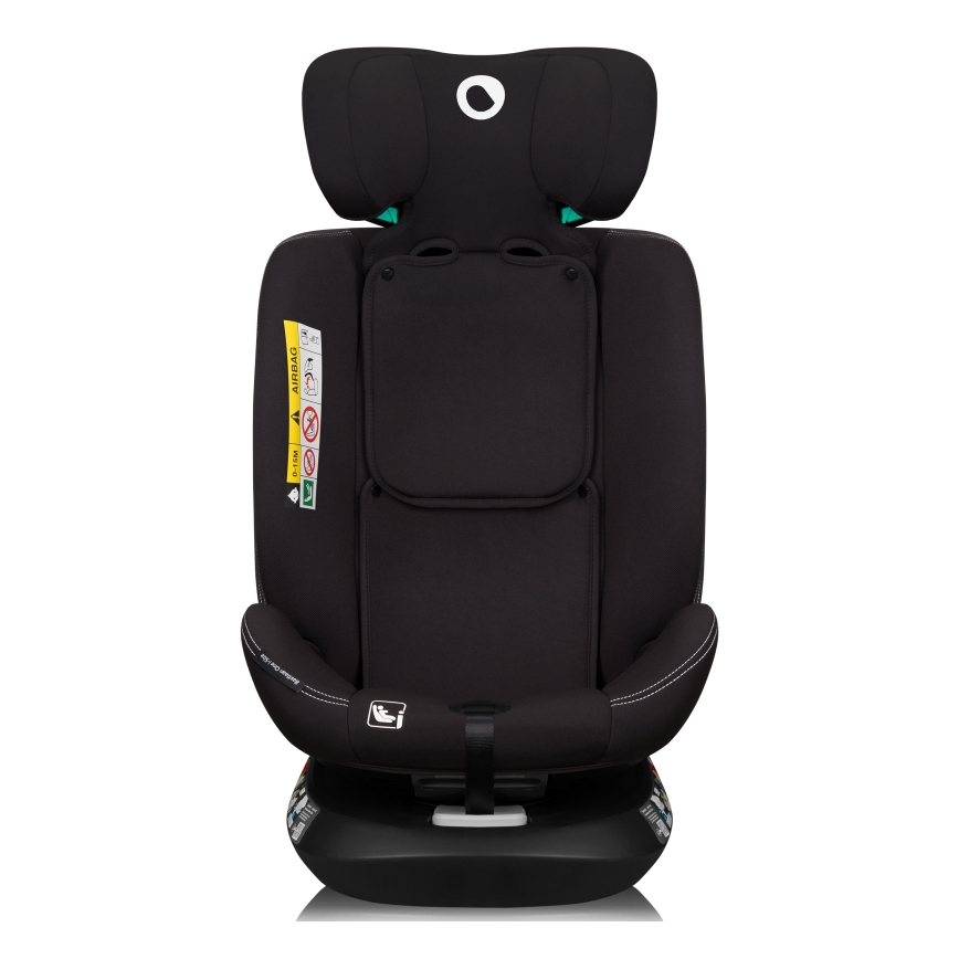 Lionelo - Silla de coche con base giratoria BASTIAAN ONE i-Size 40-150 cm Negro carbono
