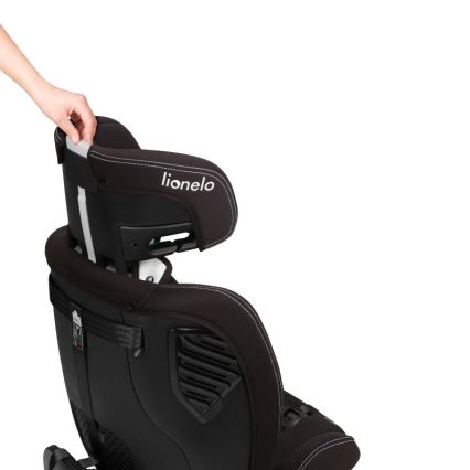 Lionelo - Silla de coche con base giratoria BASTIAAN ONE i-Size 40-150 cm Negro carbono