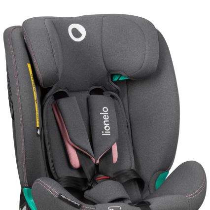 Lionelo - Silla de auto giratoria con base BASTIAAN ONE i-Size 40-150 cm Rosa Pink