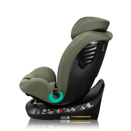 Lionelo - Silla de coche con base giratoria BASTIAAN ONE i-Size 40-150 cm, Verde oliva