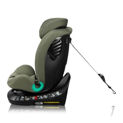 Lionelo - Silla de coche con base giratoria BASTIAAN ONE i-Size 40-150 cm, Verde oliva